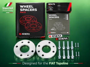 FIAT Topolino Wheel Spacers - Athena - 16mm - set of 2 w/ extended bolts