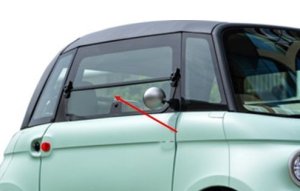 FIAT Topolino Front Side Window Glass Kit