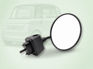 FIAT Topolino Side View Mirror - w/ Mounting Base