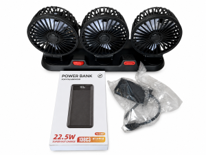 FIAT Topolino Fan Kit - 3 Fan Set w/ USB 
