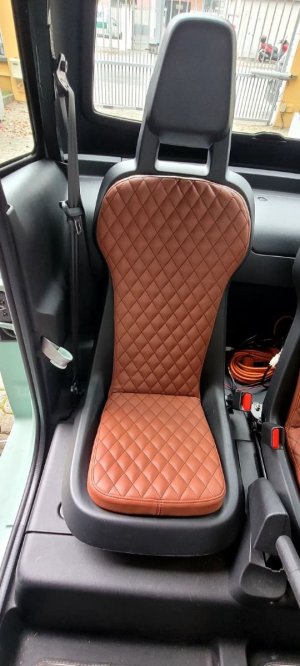 FIAT Topolino - Seat Cushions - Eco Leather - Set of 2 - Brown