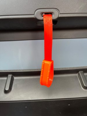 FIAT Topolino Door Pull Handles - Set of 2 - Orange FIAT Topolino Door Pull Handles - Set of 2 - Orange