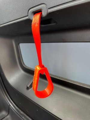 FIAT Topolino Door Pull Handles - Set of 2 - Orange FIAT Topolino Door Pull Handles - Set of 2 - Orange