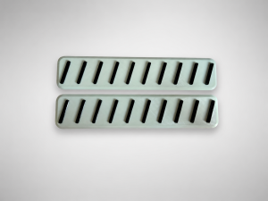FIAT Topolino Door Sill Trim Kit - Aquamarine w/ Embossed Stripes