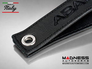 FIAT 500 Trunk Handle / Pull Strap - Black Italy - Black w/ Black ABARTH Logo