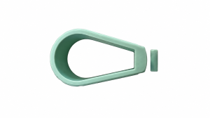 FIAT Topolino Door Pull Handles - Set of 2 - Aquamarine