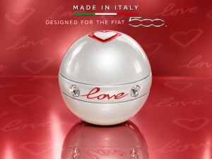 FIAT 500 Gear Shift Knob - Black Italy - Love w/ Swarovski Crystals