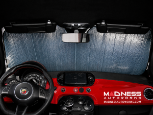FIAT 500 Windshield Sunshade/ Reflector - BlackOut Sunshades - Roll Up