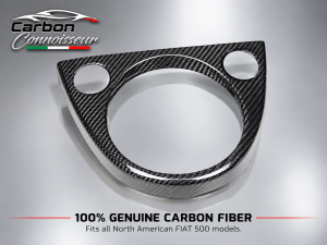 FIAT 500 Shift Gate Panel - Manual - Carbon Fiber -  North American Model - Carbon Connoisseur