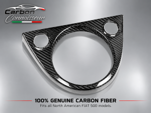 FIAT 500 Shift Gate Panel - Manual - Carbon Fiber -  North American Model - Carbon Connoisseur