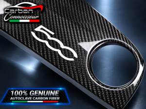FIAT 500 ABARTH Carbon Fiber Dash Cover - Carbon Fiber - Carbon Connoisseur