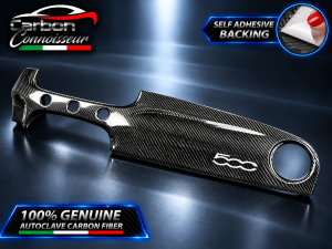 FIAT 500 ABARTH Carbon Fiber Dash Cover - Carbon Fiber - Carbon Connoisseur