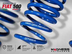 FIAT 500 Lowering Springs - Corsa Forza Performance 