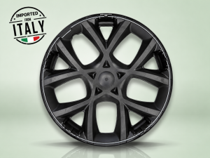 FIAT Topolino Wheel Covers - set of 4 - Satin Black 