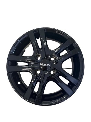 FIAT Topolino Custom Wheels - Mak Zenith - 14x5.5 - Gloss Black