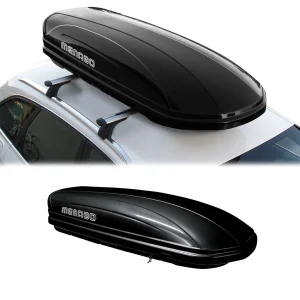 Roof Rack Cargo Box - 14 Cubic Feet - Dual Side Opening - Black