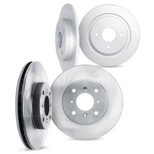 Fiat 500 Brake Rotors (4) - Front + Rear - DFC - Plain