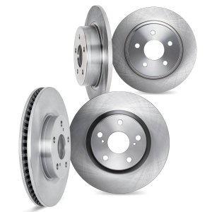 Fiat 500X Brake Rotors (4) - Front + Rear - DFC - Plain