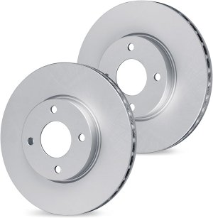 Fiat 124 Spider Brake Rotors (2) - Front - DFC - GeoSPEC Coated Rotors - Plain - Carbon Coated - `16-`25