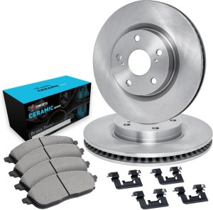 Fiat 500X Brake Kit - Front - DFC - Plain Rotors + Ceramic Pads - `15-`23