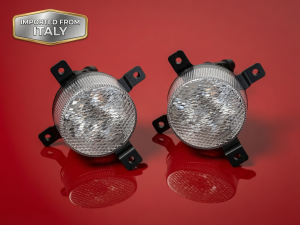 FIAT Topolino Front Turn Signal Lights - set of 2 - LED - Clear White