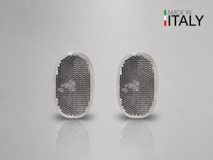 FIAT Topolino Reflector Set - Side - set of 2 - Clear White
