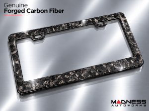License Plate Frame - 100% Forged Carbon Fiber
