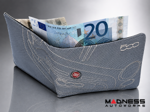 Wallet - Fiat 500 Light Blue - Genuine FIAT Wallet - Fiat 500 Light Blue - Genuine FIAT