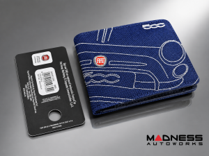 Wallet - Fiat 500 Dark Blue - Genuine FIAT