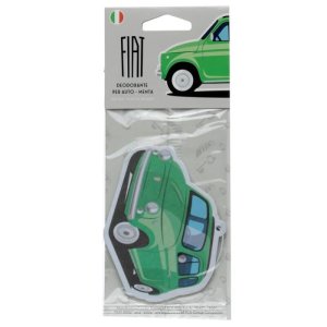 Car Air Freshners - set of 6 - Classic Fiat 500 Theme