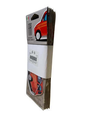 Car Air Freshners - set of 6 - Classic Fiat 500 Theme