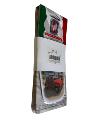Car Air Freshners - set of 6 - Classic Fiat 500 Theme