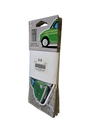 Car Air Freshners - set of 6 - Classic Fiat 500 Theme
