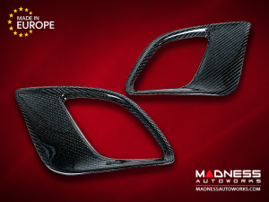 FIAT 500 ABARTH Front Side Air Duct Diffuser Set - Carbon Fiber - European Model