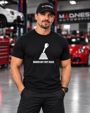 MADNESS Autoworks T-Shirt - MODERN ANTI THEFT DEVICE MADNESS Autoworks T-Shirt - MODERN ANTI THEFT DEVICE