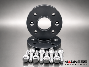 FIAT 500 Wheel Spacers - MADNESS - 16mm - set of 2 w/ extended bolts