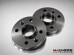 FIAT 500 Wheel Spacers - MADNESS - 16mm - set of 2 w/ extended bolts
