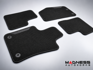 FIAT 500X Floor Mats - Premium Carpet - MOPAR- Front + Rear Set - Black