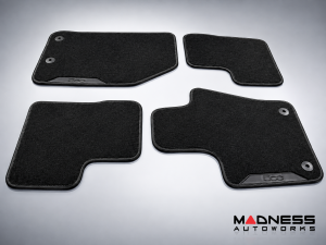 FIAT 500X Floor Mats - Premium Carpet - MOPAR- Front + Rear Set - Black