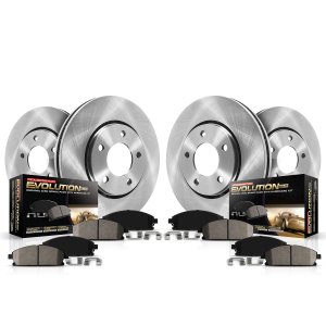 Fiat 500X Brake Kit - Front + Rear - PowerStop - Z17 Evolution Plus Ceramic Pads + Autospecialty Rotors 