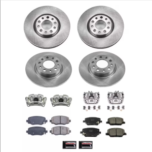 Fiat 500X Brake Kit - Front + Rear - PowerStop - Z17 Evolution Plus Ceramic Pads + Autospecialty Rotors 