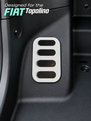FIAT Topolino Foot Rest - Dead Pedal - Gray