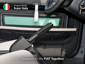 FIAT Topolino Handbrake Cover - Spirale Design - Black