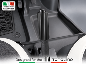 FIAT Topolino Handbrake Cover - Spirale Design - Black