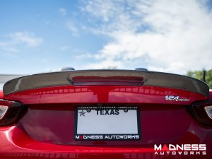 FIAT 124 Spider Rear Spoiler - Carbon Fiber - MADNESS 