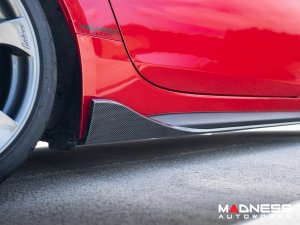 Fiat 124 Spider Side Skirts - Carbon Fiber - Estremo
