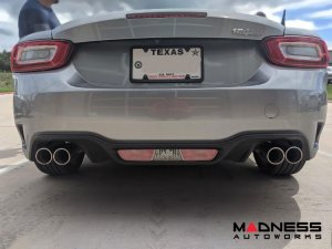 FIAT 124 Performance Exhaust - ABARTH - Axle-Back - Muffled - Quad Tips - Ragazzon - 80mm