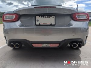 FIAT 124 Performance Exhaust - ABARTH - Axle-Back - Muffled - Quad Tips - Ragazzon - 80mm