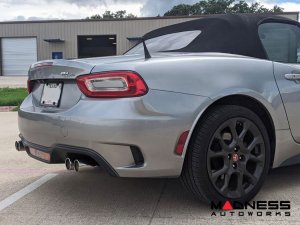FIAT 124 Performance Exhaust - ABARTH - Axle-Back - Muffled - Quad Tips - Ragazzon - 80mm
