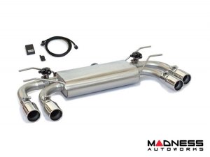 FIAT 124 Performance Exhaust - ABARTH - Axle-Back - Valved - Quad Tips - Round - Ragazzon - 80mm
